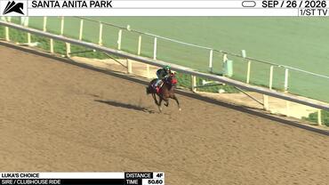 Luka's Choice Worked 4 Furlongs in 50.60 at Santa Anita Park on September 26th, 2026