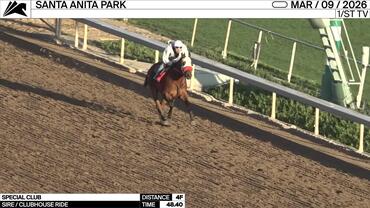 Special Club Worked 4 Furlongs in 48.40 at Santa Anita Park on March 9th, 2026
