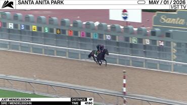 Just Mendelssohn Worked 4 Furlongs in 47.60 at Santa Anita Park on May 1st, 2026