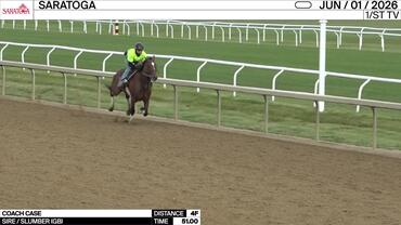 Coach Case Worked 4 Furlongs in 51.00 at Saratoga on June 1st, 2026