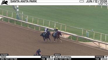 Faran (Outside) and Black Tie Optional Worked 5 Furlongs in 1:00.40 at Santa Anita Park on June 12th, 2026