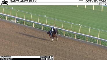 Malarchuk Worked 5 Furlongs in 1:00.60 at Santa Anita Park on October 17th, 2026