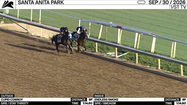 Cupid Cowboy (Outside) and Endless Smoke Worked 6 Furlongs in 1:14.80 at Santa Anita Park on September 30th, 2026