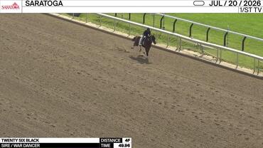 Twenty Six Black Worked 4 Furlongs in 49.96 at Saratoga on July 20th, 2026