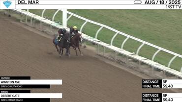 Winston Ave (Outside) and Desert Gate Worked 5 Furlongs in 59.40 at Del Mar on August 18th, 2025
