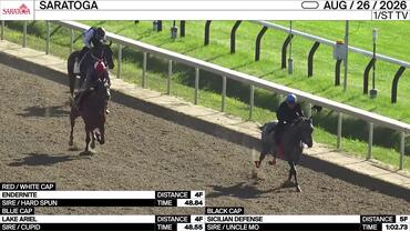 Endernite (Red/White Cap), Lake Ariel (Blue Cap) and Sicilian Defense Worked at Saratoga on August 26th, 2026