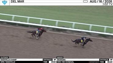 Nashville Champ (Outside) and Mosigma Worked 4 Furlongs at Del Mar on August 16th, 2026