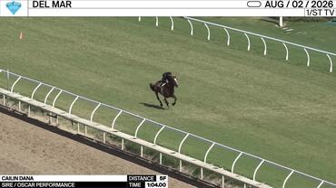 Cailin Dana Worked 5 Furlongs in 1:04.00 at Del Mar on August 2nd, 2026