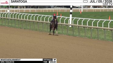 Whatchatalkinabout Worked 5 Furlongs in 1:00.30 at Saratoga on July 5th, 2026