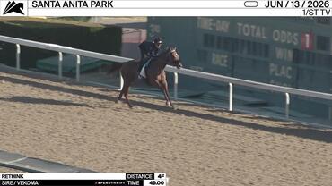 Rethink Worked 4 Furlongs in 49.00 at Santa Anita Park on June 13th, 2026