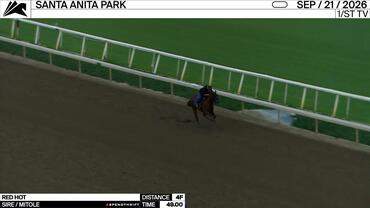Red Hot Worked 4 Furlongs in 49.00 at Santa Anita Park on September 21st, 2026
