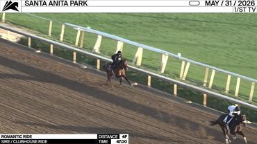 Romantic Ride Worked 4 Furlongs in 47.00 at Santa Anita Park on May 31st, 2026