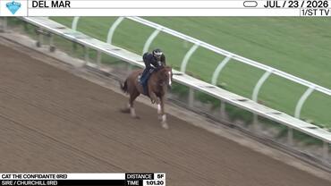 Cat The Confidante Worked 5 Furlongs in 1:01.20 at Del Mar on July 23rd, 2026