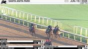 San Saba (Outside), Mirahmadi (Middle) and Savannahs Big Girl Worked at Santa Anita Park on June 13th, 2026
