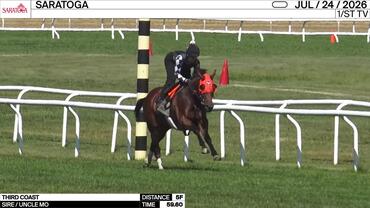 Third Coast Worked 5 Furlongs in 59.60 at Saratoga on July 24th, 2026