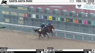 Maguite (Outside) and Hit the Track Jack Worked 3 Furlongs at Santa Anita Park on February 19th, 2026