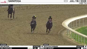 Dallas Star (Outside) and With Luck Forward Worked 4 Furlongs in 48.48 at Saratoga on July 18th, 2026