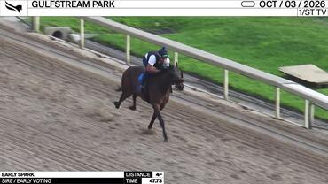 Early Spark Worked 4 Furlongs in 47.73 at Gulfstream Park on October 3rd, 2026