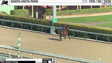 Nokie Worked 3 Furlongs in 37.60 at Santa Anita Park on February 26th, 2026