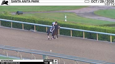 Astronomer Worked 3 Furlongs in 39.20 at Santa Anita Park on October 29th, 2026