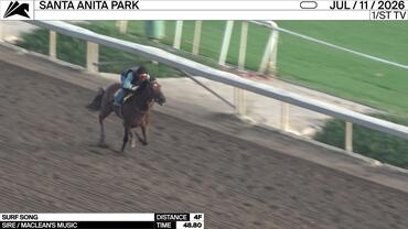 Surf Song Worked 4 Furlongs in 48.80 at Santa Anita Park on July 11th, 2026