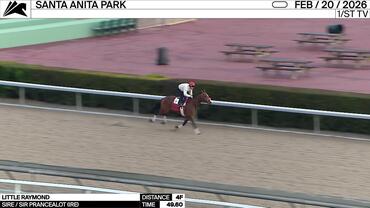 Little Raymond Worked 4 Furlongs in 49.60 at Santa Anita Park on February 20th, 2026