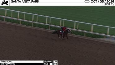 Man O Rose Worked 5 Furlongs in 59.80 at Santa Anita Park on October 5th, 2026