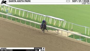 Jasmine Worked 4 Furlongs in 48.20 at Santa Anita Park on September 21st, 2026
