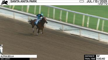 Alpha Bella Worked 5 Furlongs in 1:00.40 at Santa Anita Park on July 13th, 2025