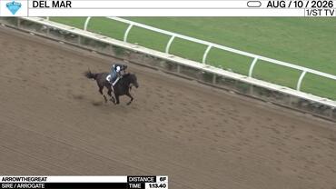 Arrowthegreat Worked 6 Furlongs in 1:13.40 at Del Mar on August 10th, 2026