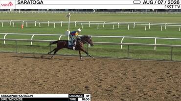 Stickupwithoutagun Worked 4 Furlongs in 51.00 at Saratoga on August 7th, 2026