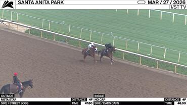Meta Star (Outside) and No Cap Worked 4 Furlongs at Santa Anita Park on March 27th, 2026