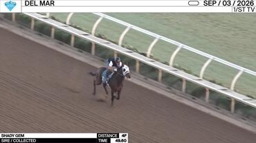 Shady Gem Worked 4 Furlongs in 49.60 at Del Mar on September 3rd, 2026