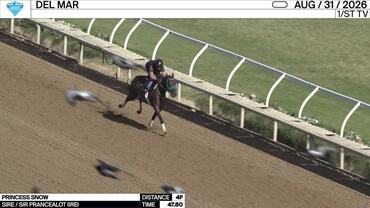 Princess Snow Worked 4 Furlongs in 47.80 at Del Mar on August 31st, 2026