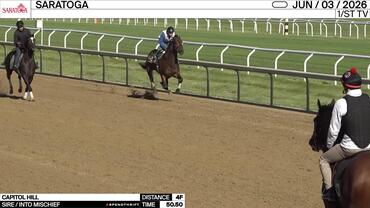 Capitol Hill Worked 4 Furlongs in 50.50 at Saratoga on June 3rd, 2026