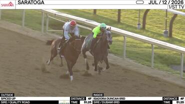 Spiced Up (Outside) and Isadora Duncan Worked 4 Furlongs in 51.25 at Saratoga on July 12th, 2026