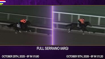 Breeders's Cup Side by Side Workout for Full Serrano on October 31st, 2026
