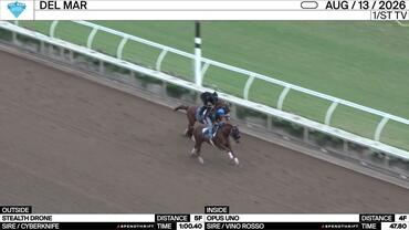 Stealth Drone (Outside) and Opus Uno Worked at Del Mar on August 13th, 2026