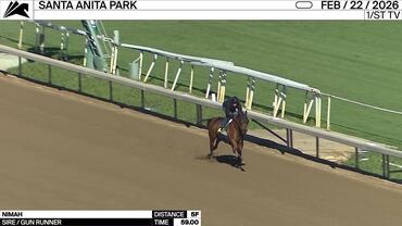 Nimah Worked 5 Furlongs in 59.00 at Santa Anita Park on February 22nd, 2026