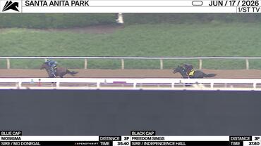 Mosigma (Blue Cap) and Freedom Sings Worked 3 Furlongs at Santa Anita Park on June 17th, 2026