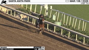 Meaning Worked 5 Furlongs in 1:00.60 at Santa Anita Park on March 8th, 2026