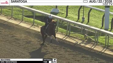 Sea Strike Worked 4 Furlongs in 48.70 at Saratoga on August 22nd, 2026