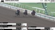Goal Oriented (Outside), Lady Chic (Middle) and For All Mankind Worked 5 Furlongs at Santa Anita Park on July 11th, 2025