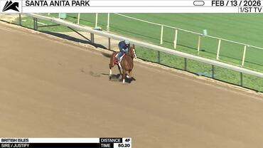 British Isles Worked 4 Furlongs in 50.20 at Santa Anita Park on February 13th, 2026