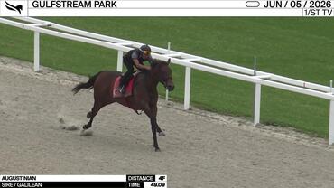 Augustinian Worked 4 Furlongs in 49.09 at Gulfstream Park on June 5th, 2026