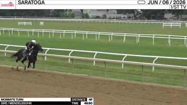 Mommy's Turn Worked 4 Furlongs in 49.90 at Saratoga on June 6th, 2026