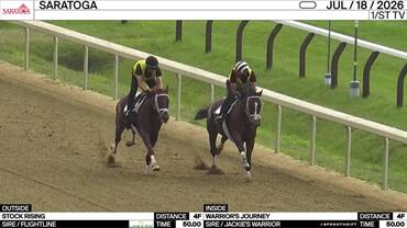 Stock Rising (Outside) and Warrior's Journey Worked 4 Furlongs in 50.00 at Saratoga on July 18th, 2026