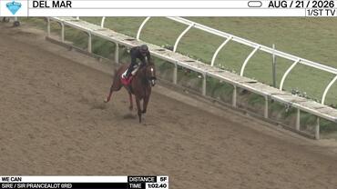 We Can Worked 5 Furlongs in 1:02.40 at Del Mar on August 21st, 2026