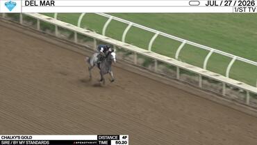 Chalky's Gold Worked 4 Furlongs in 50.20 at Del Mar on July 27th, 2026