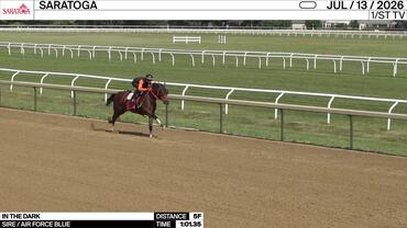 In the Dark Worked 5 Furlongs in 1:01.35 at Saratoga on July 13th, 2026